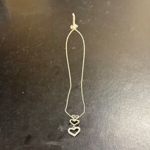 Elegant Silver Heart Pendant Necklace